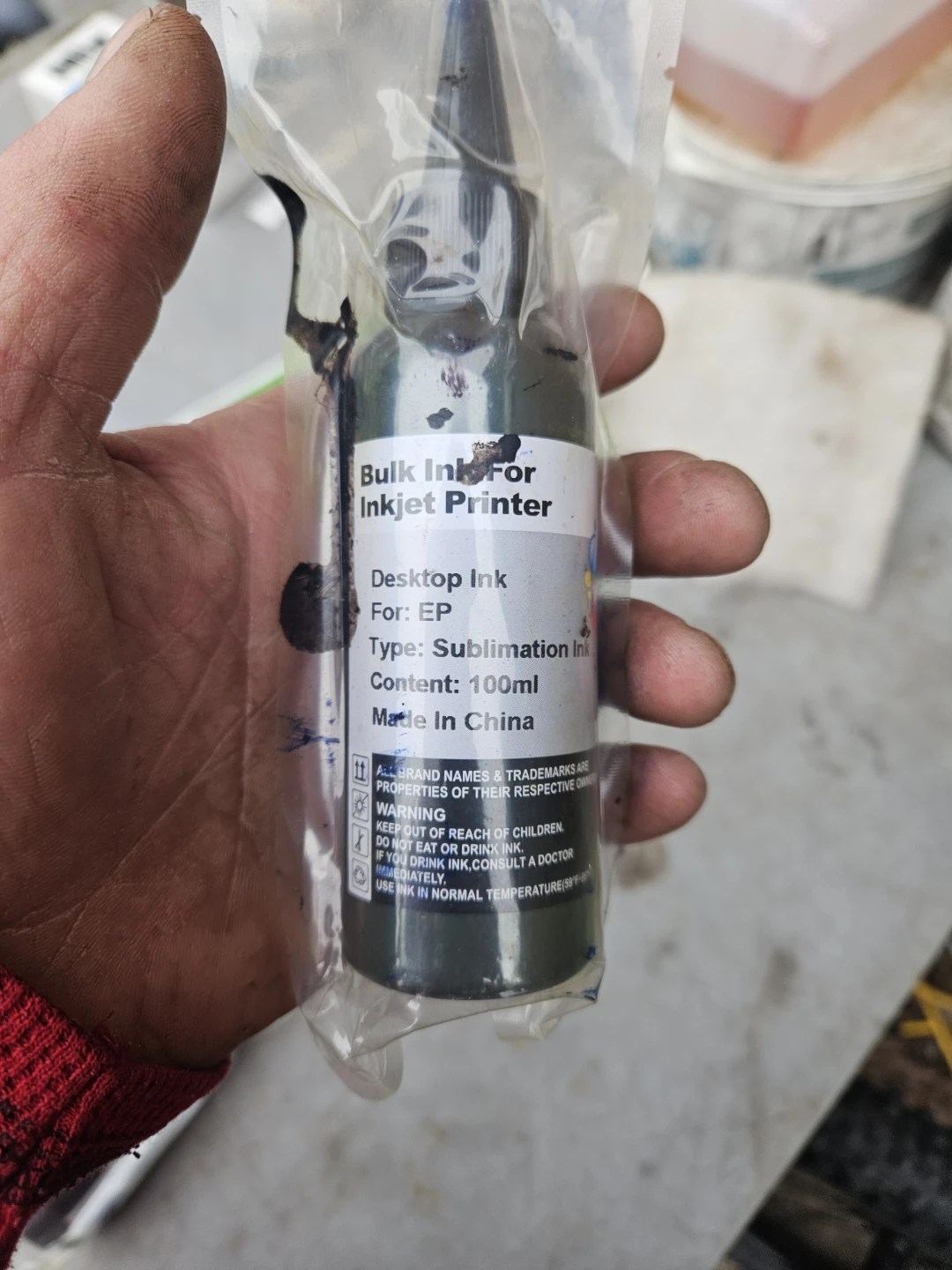 Bulk Ink for Inkjet Printer - Sublimation Ink - 100ml - photo 2