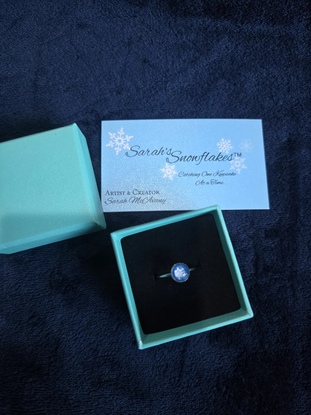Real Preserved Snow Ring