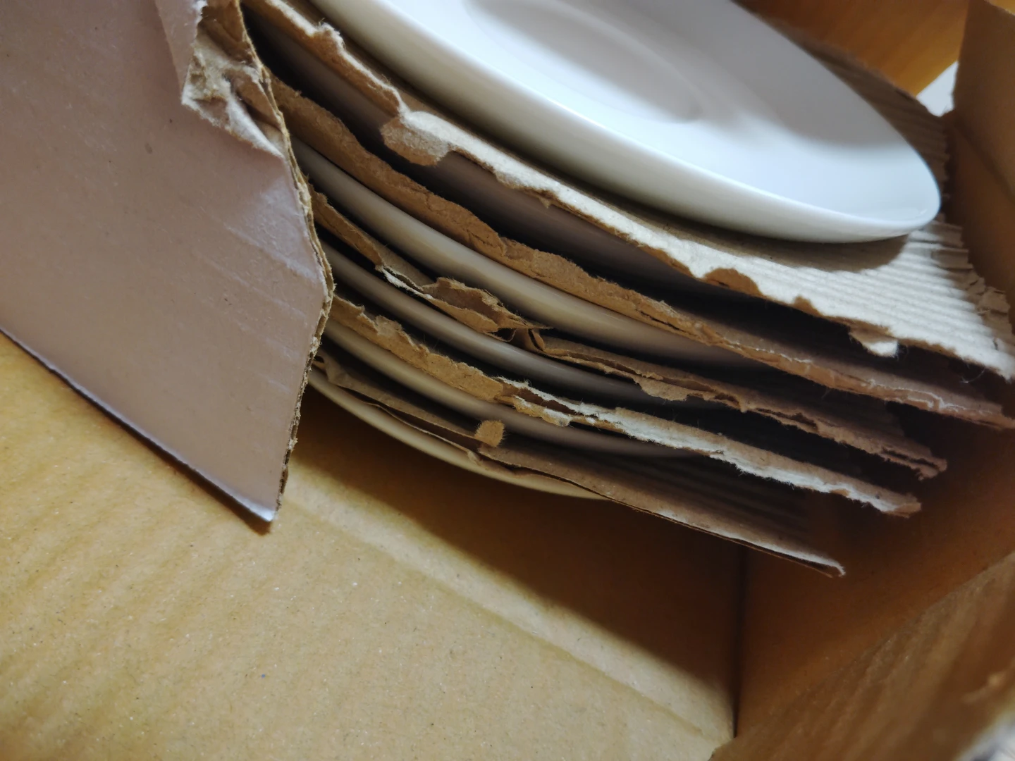Small white porcelain plates