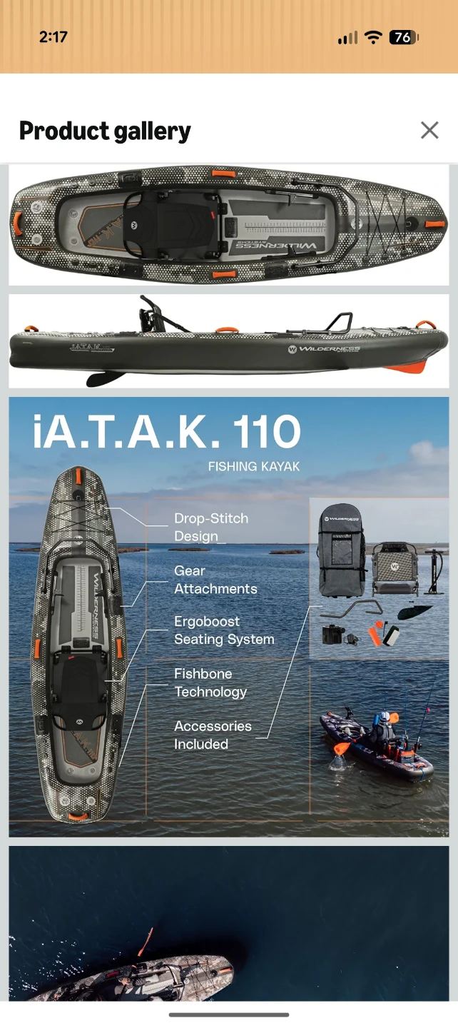 Wilderness Systems i.A.T.A.K. 110 Fishing Kayak