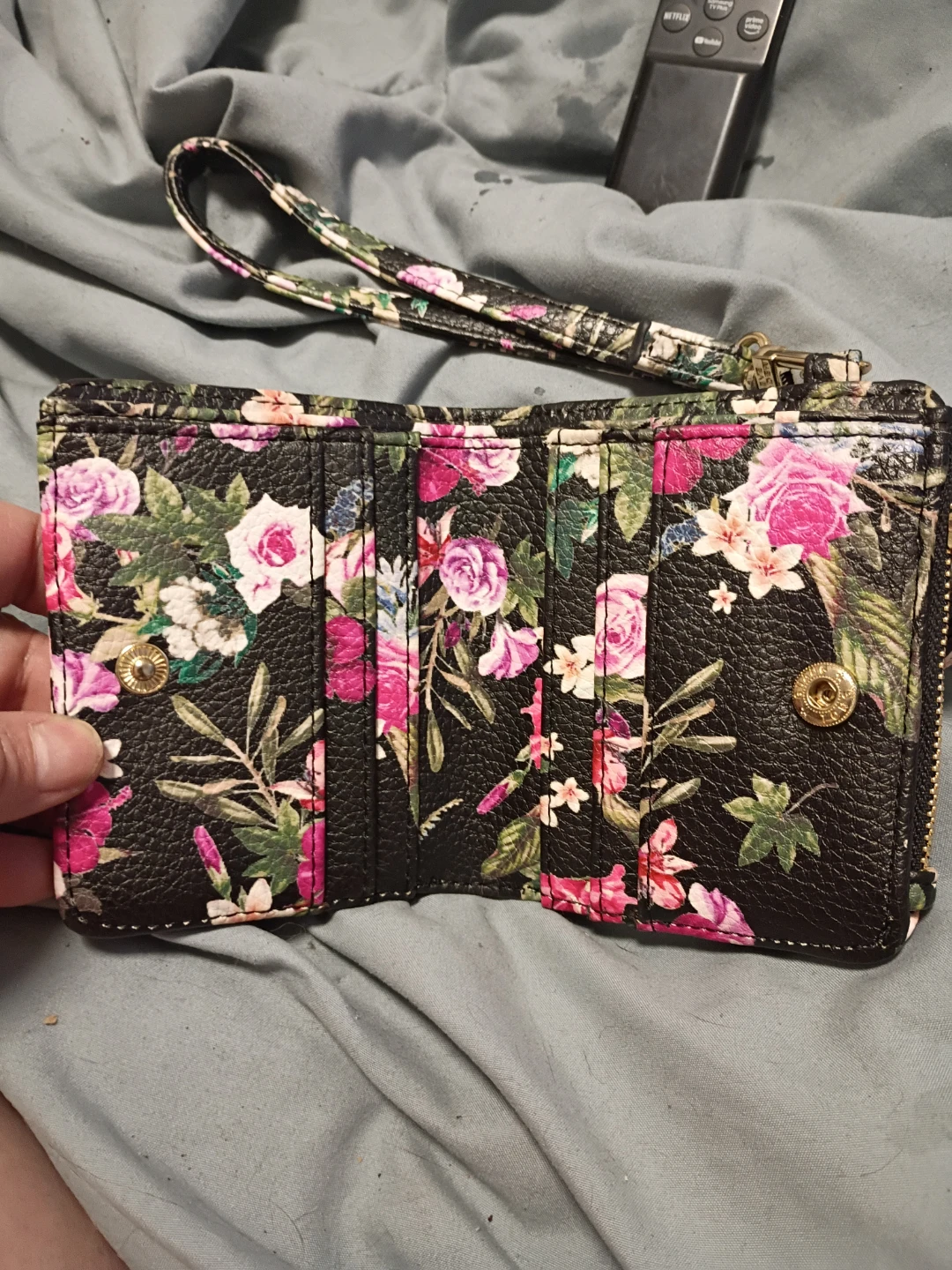 Floral Wristlet Wallet