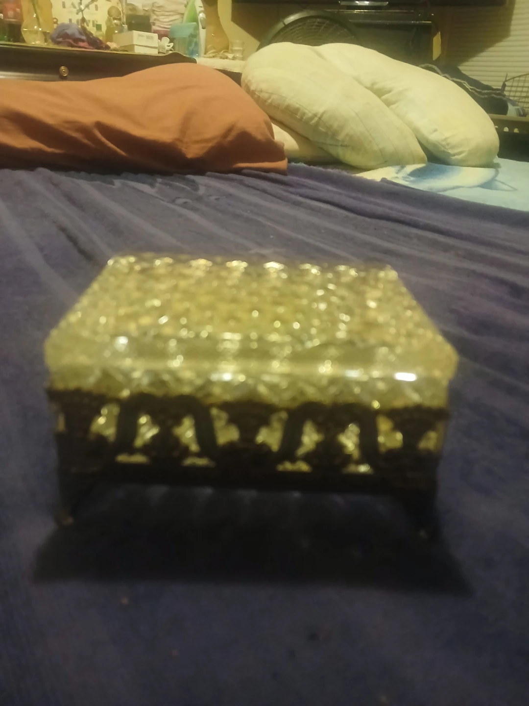 Decorative Glass Trinket Box