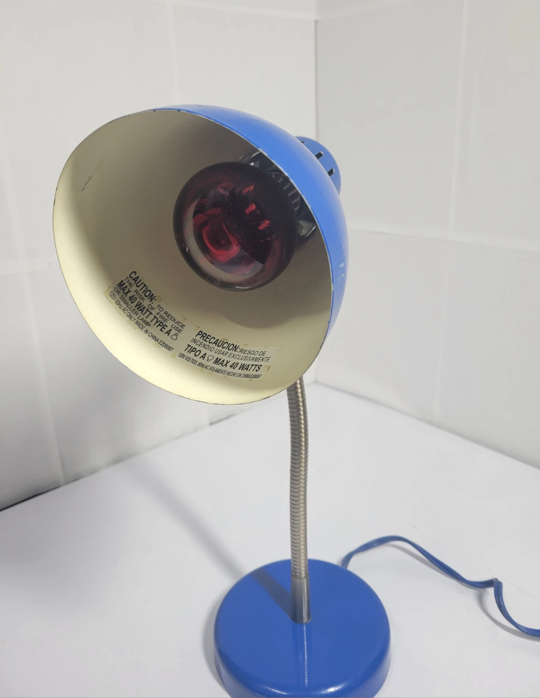 Blue Gooseneck Desk Lamp - photo 2