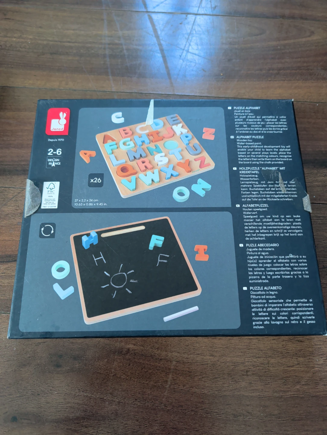 Janod Alphabet Puzzle Board - photo 2