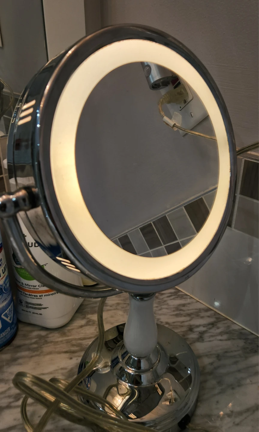 Conair Lighted Double-Sided Makeup Mirror