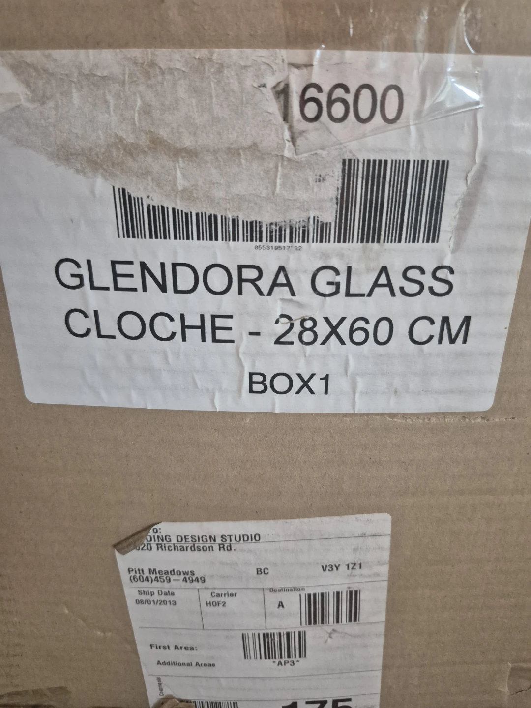 Glendora Glass Cloche - 28x60 CM - photo 2