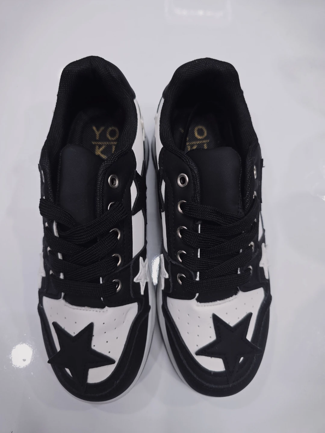 Black and White Star Sneakers - photo 3