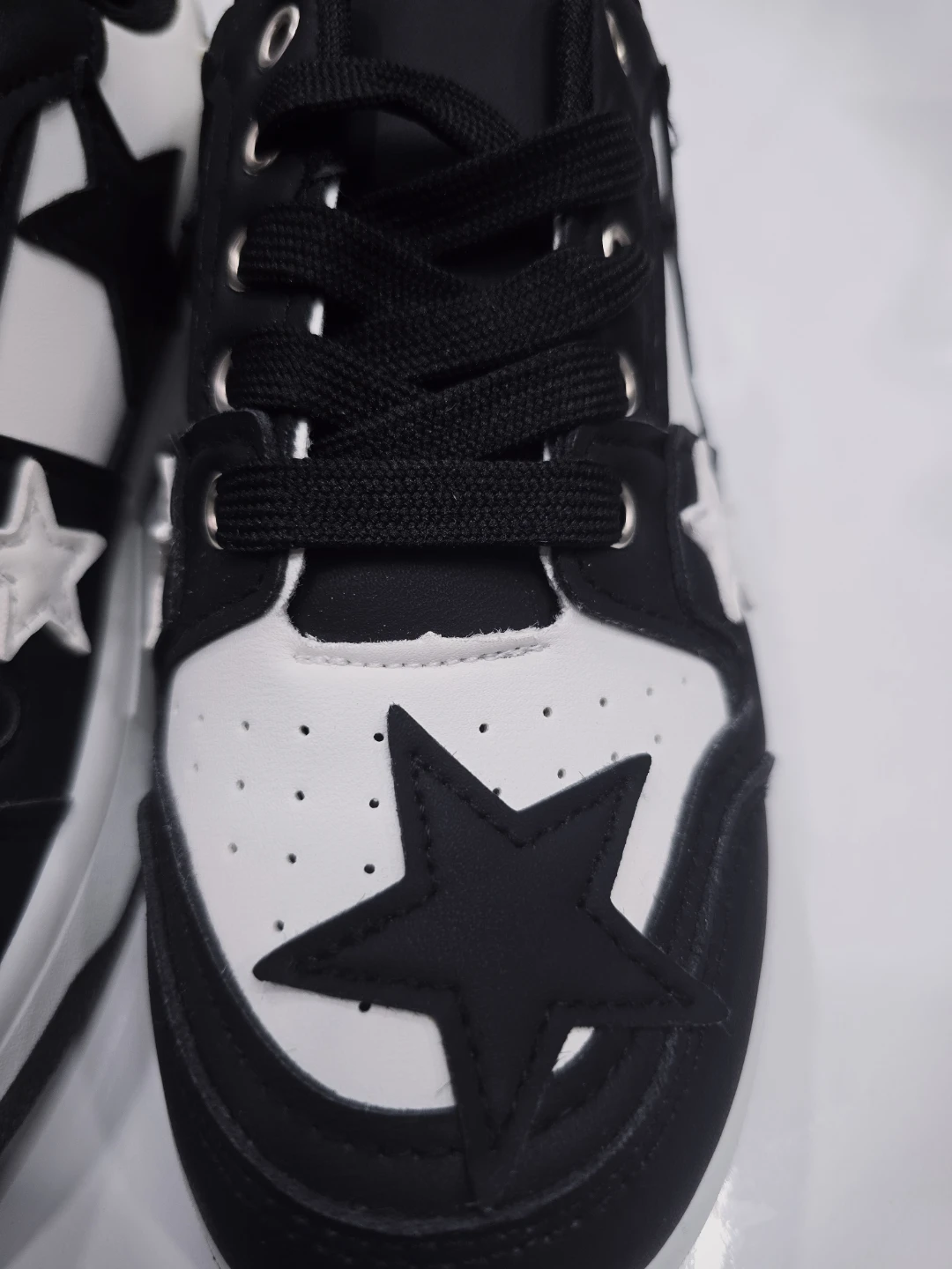 Black and White Star Sneakers - photo 4