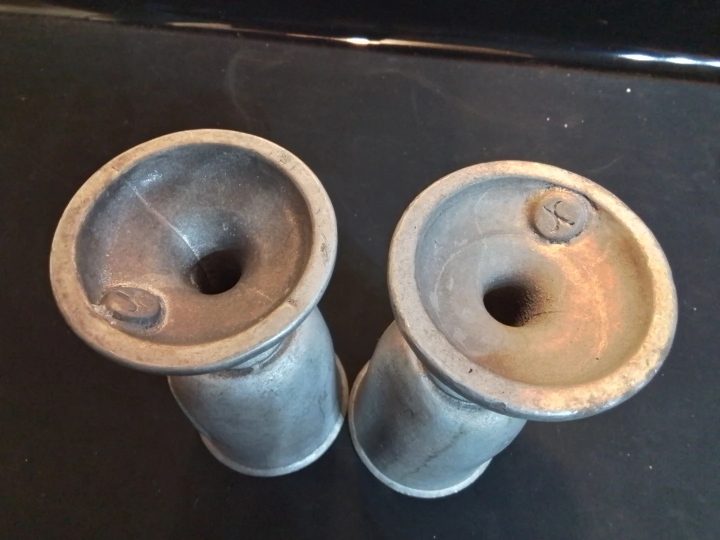 Vintage Heavy-Cast Pewter Goblets (Pair) – King Henry VIII - photo 5