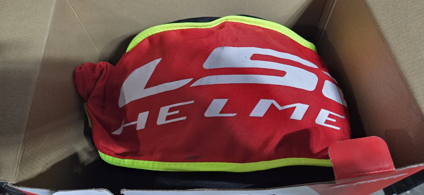 LS2 Rapid Circle Matte Tita Fluo Orange Helmet - Size M