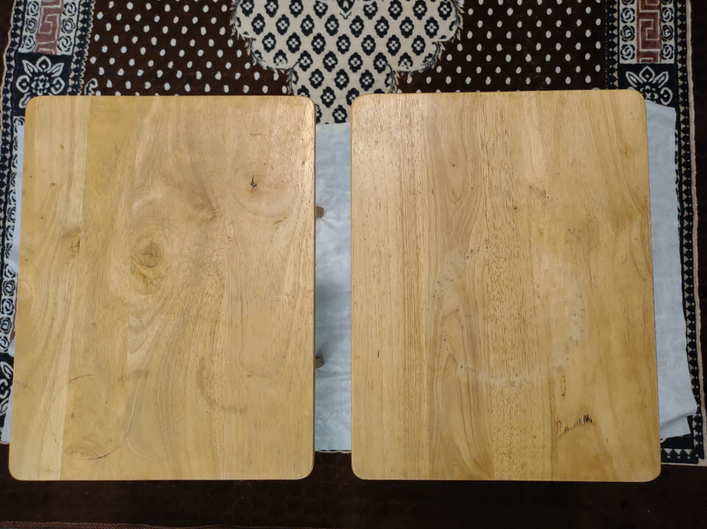 Wooden Folding TV Tray Tables - Set of 2 - photo 2