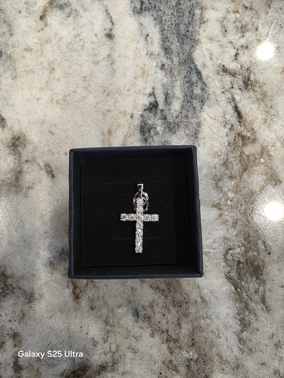 VVS1 Moisanite Cross Necklace 925 sterling silver