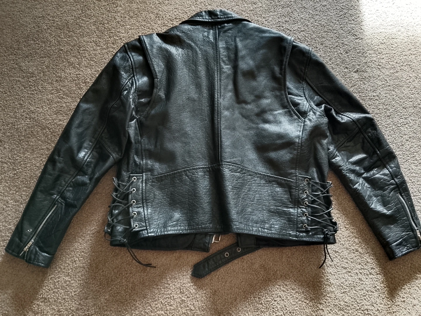 Boutique of Leathers Black Leather Biker Jacket XXL - photo 4