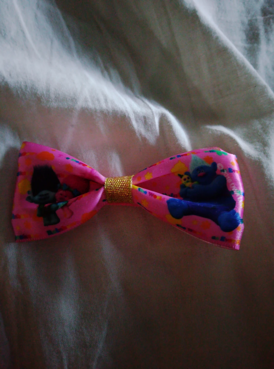 Trolls Pink Bow Hair Clip