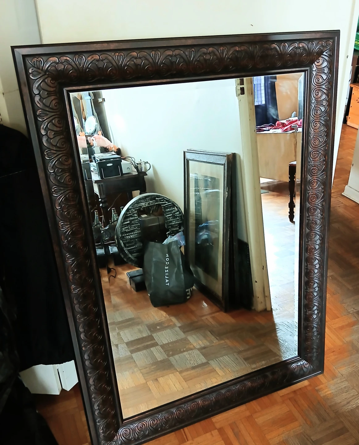 Ornate Carved Framed Mirror