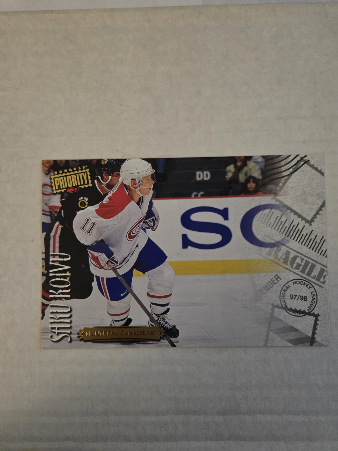 1997-98 Saku Koivu Montreal Canadiens Hockey Card