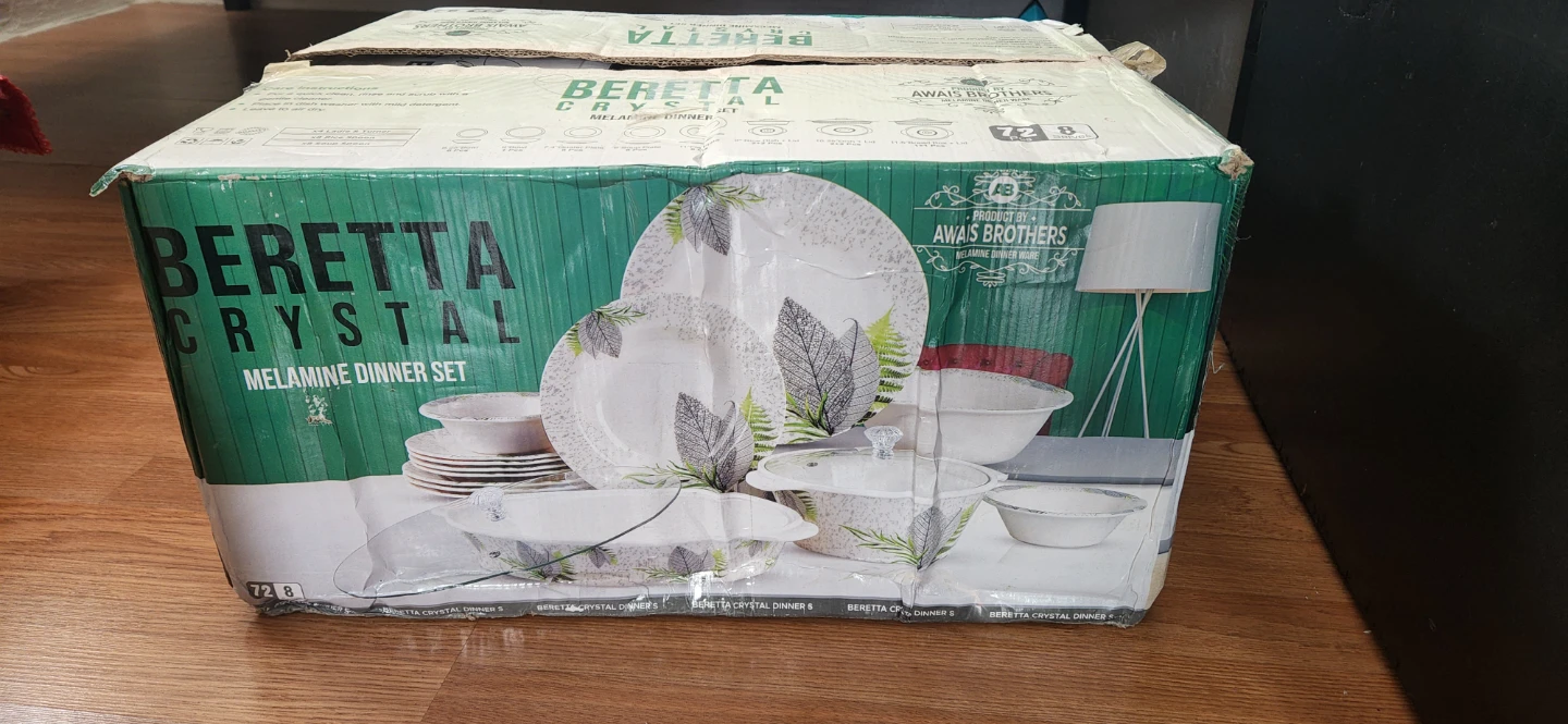 Beretta Crystal Melamine Dinner Set