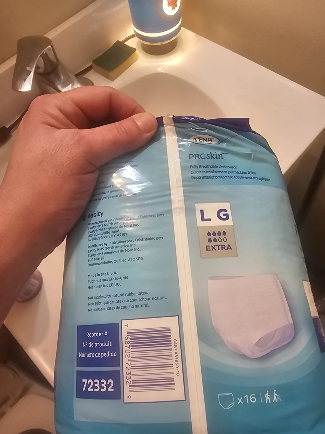 TENA ProSkin Large Fully Breathable Underwear 16 Count - photo 2