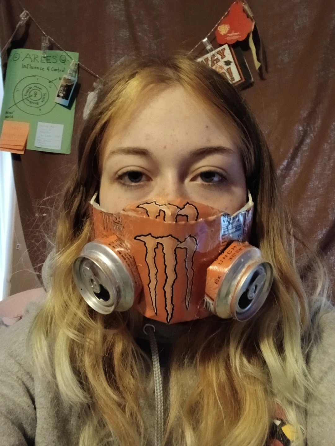 Hand Made Monster Energy Can Gas Mask - photo 2