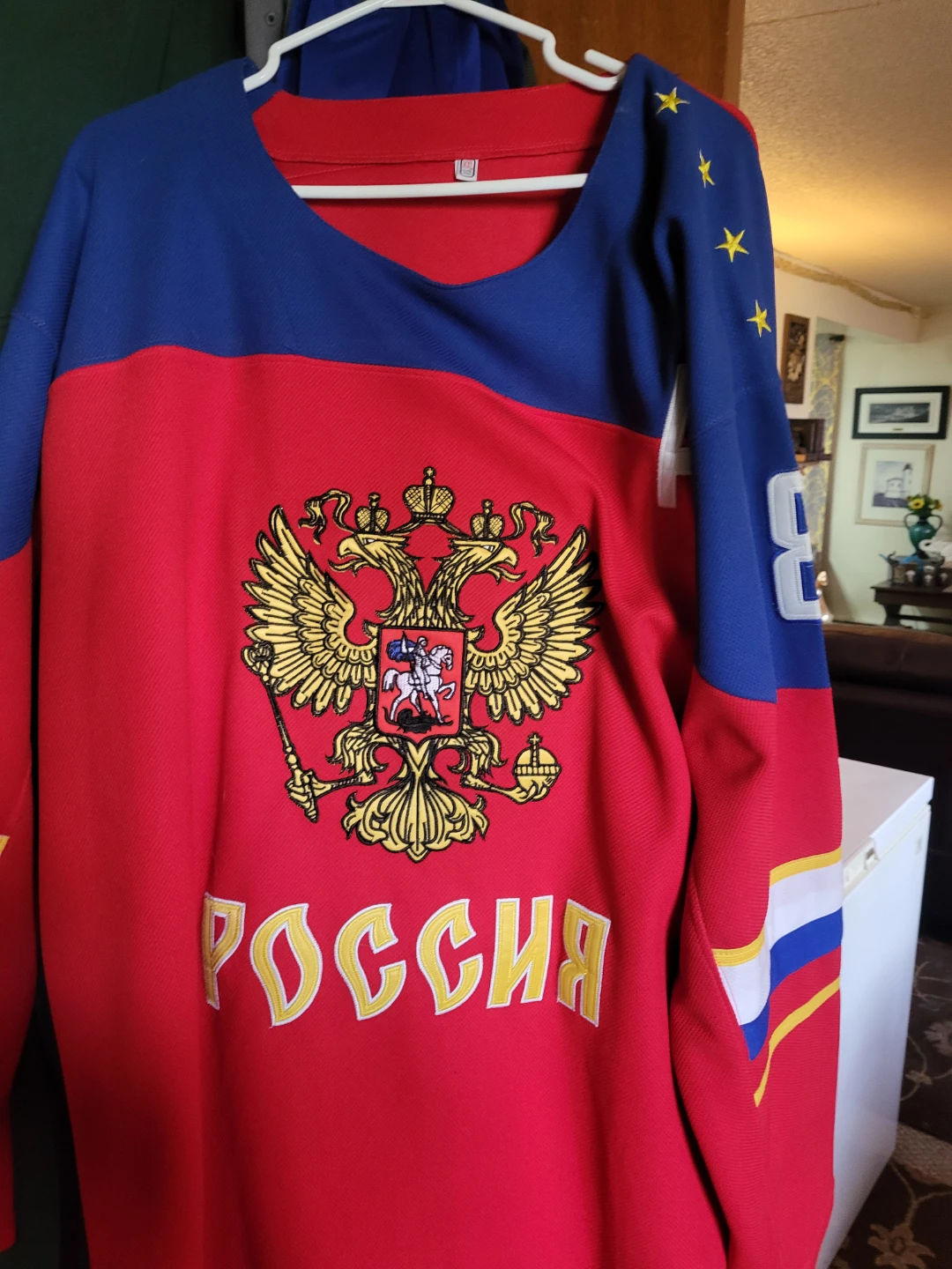 Alex Ovechkin #8 Russia Hockey Jersey XXL