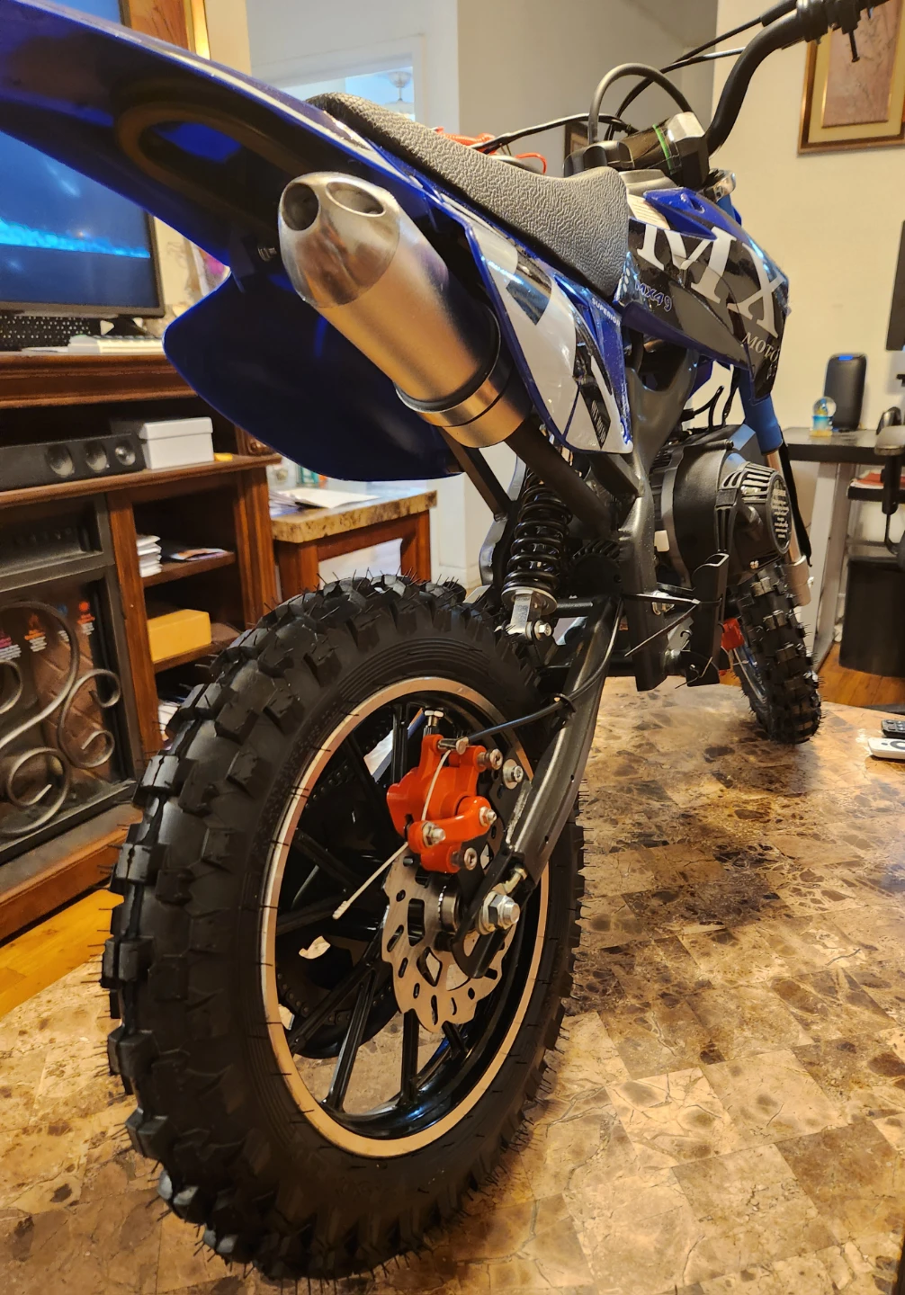 50cc Kids MX Moto Gas Dirt Bike with Gear - photo 5