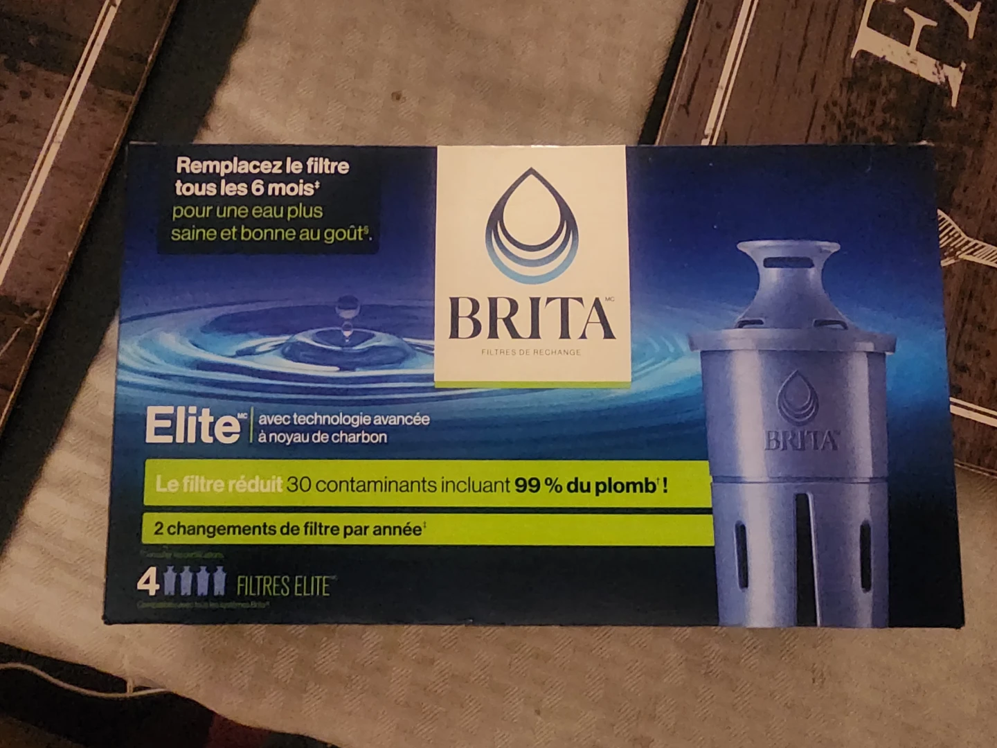 Brita Elite Water Filter Replacement Cartridges - 4 Pack