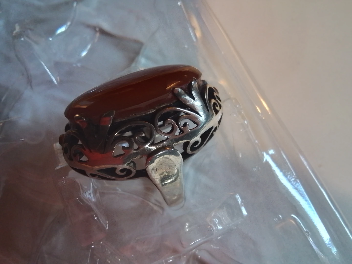 Vng Shipton & Co Sterling Silver Carnelian Agate Ring - photo 4