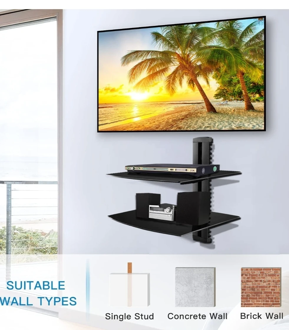 Adjustable 2-Tier Wall Mount Shelf - photo 3