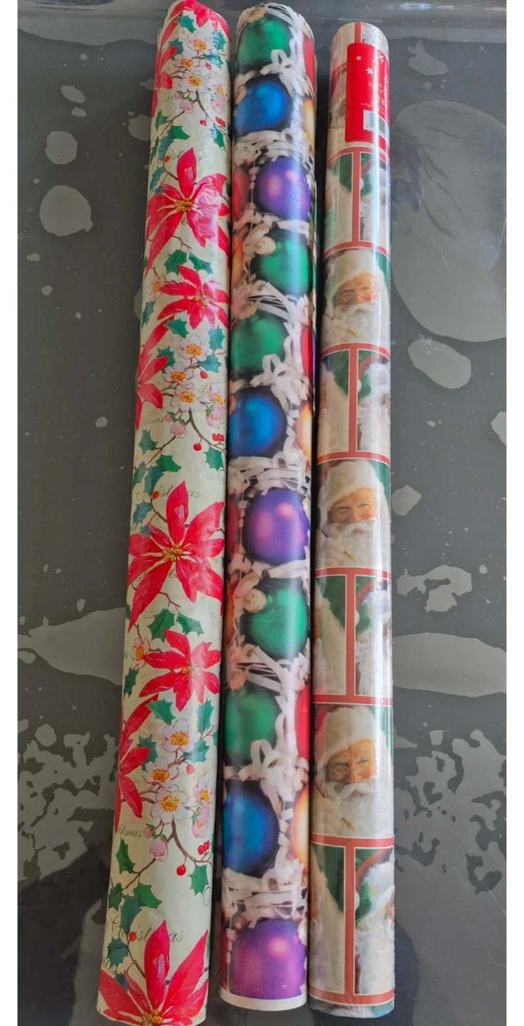 Christmas Wrapping Paper - 3 Rolls