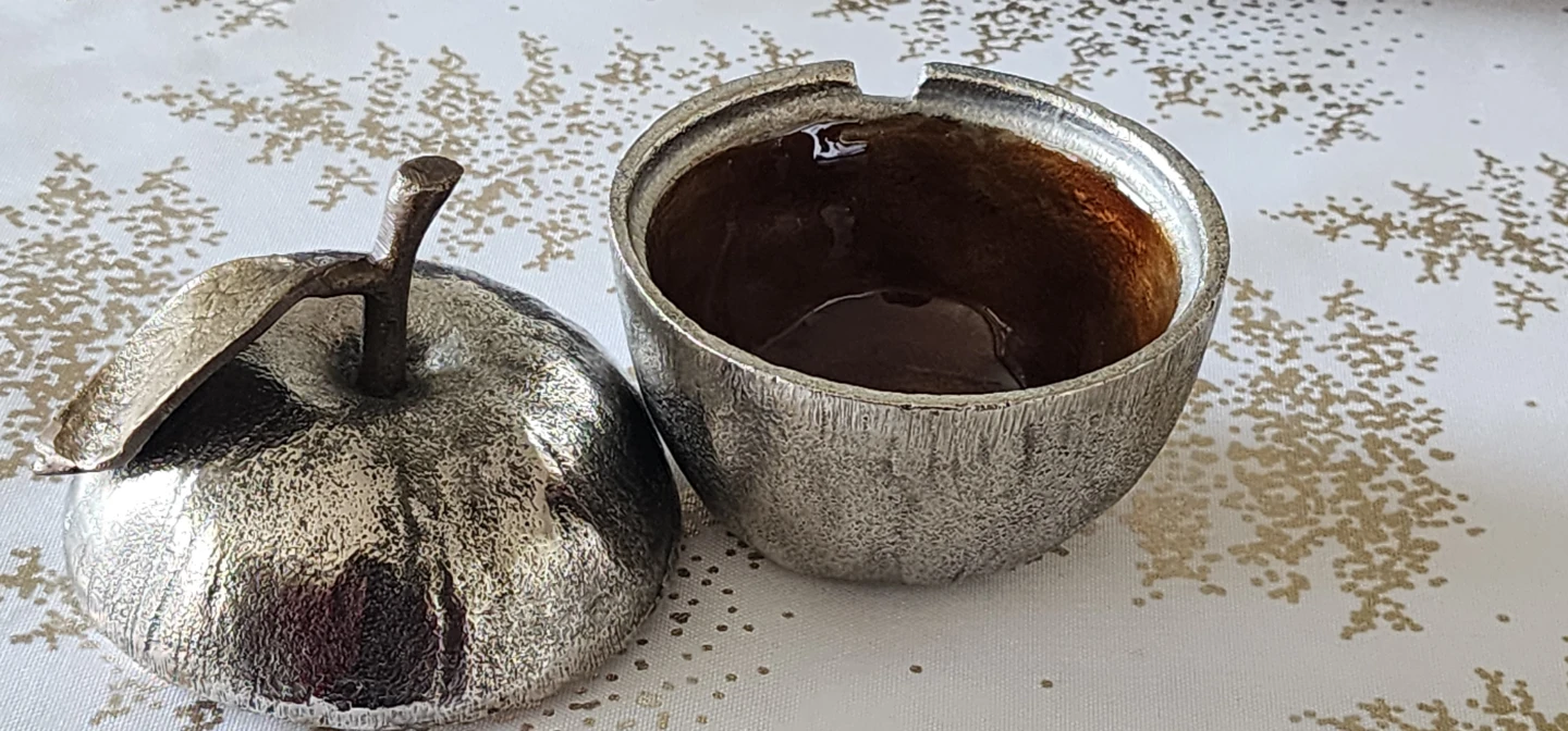 Silver Apple Honey Pot * OBO* - photo 3