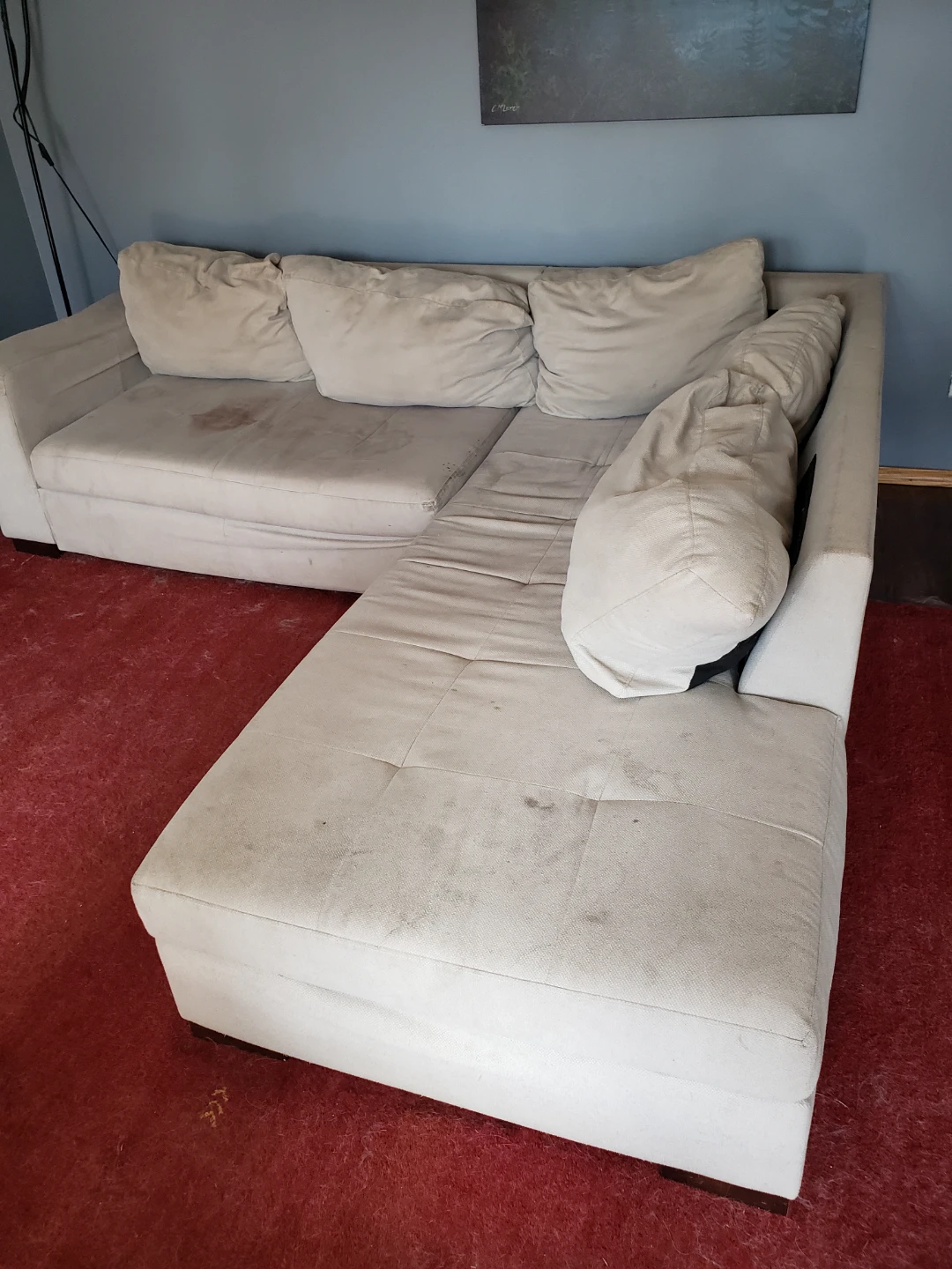 Beige Sectional Sofa - Free