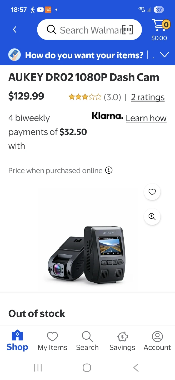 AUKEY DR02 1080P Dash Cam