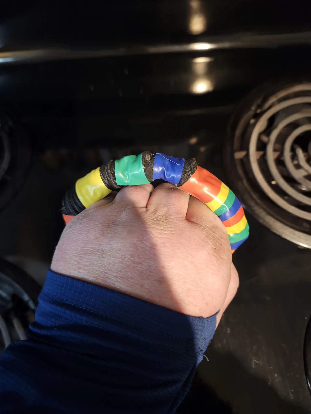 DIY Rainbow Wrapped Handle Grip - photo 3