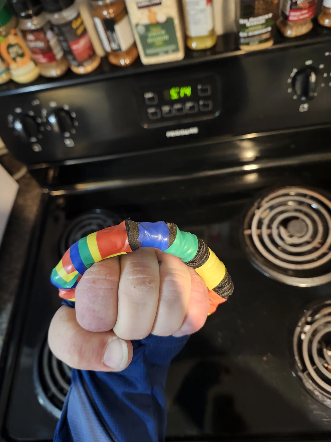 DIY Rainbow Wrapped Handle Grip - photo 4