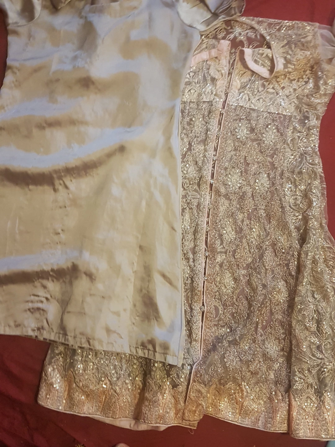 Pakistani Dress Set - Black & Gold - photo 4