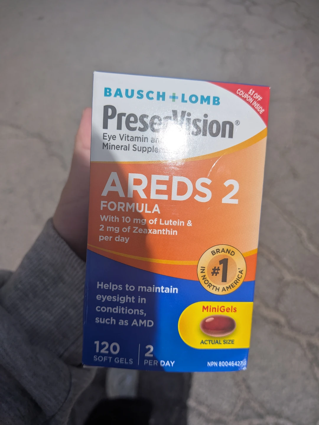 Bausch + Lomb PreserVision AREDS 2 (120 Softgels) - Brand New!