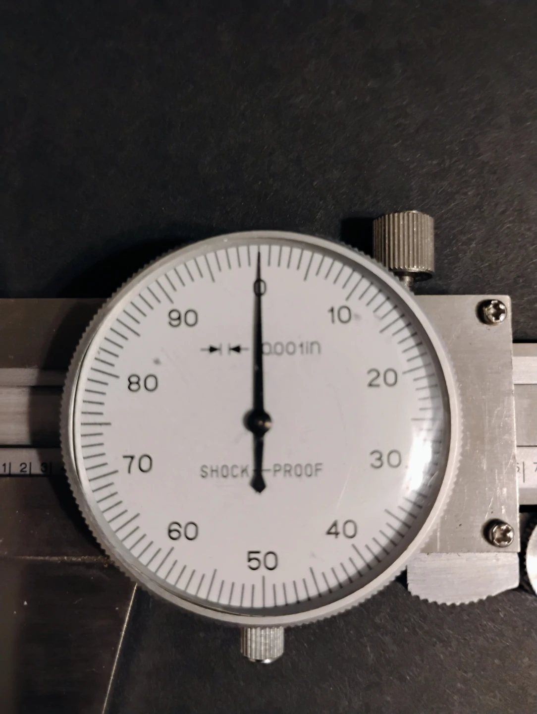 12" x .001" SHOCKPROOF DIAL CALIPER WITH WOODEN CASE - photo 3