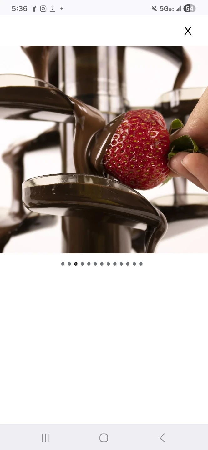 Nostalgia Stainless Steel Chocolate Fondue Fountain - photo 5