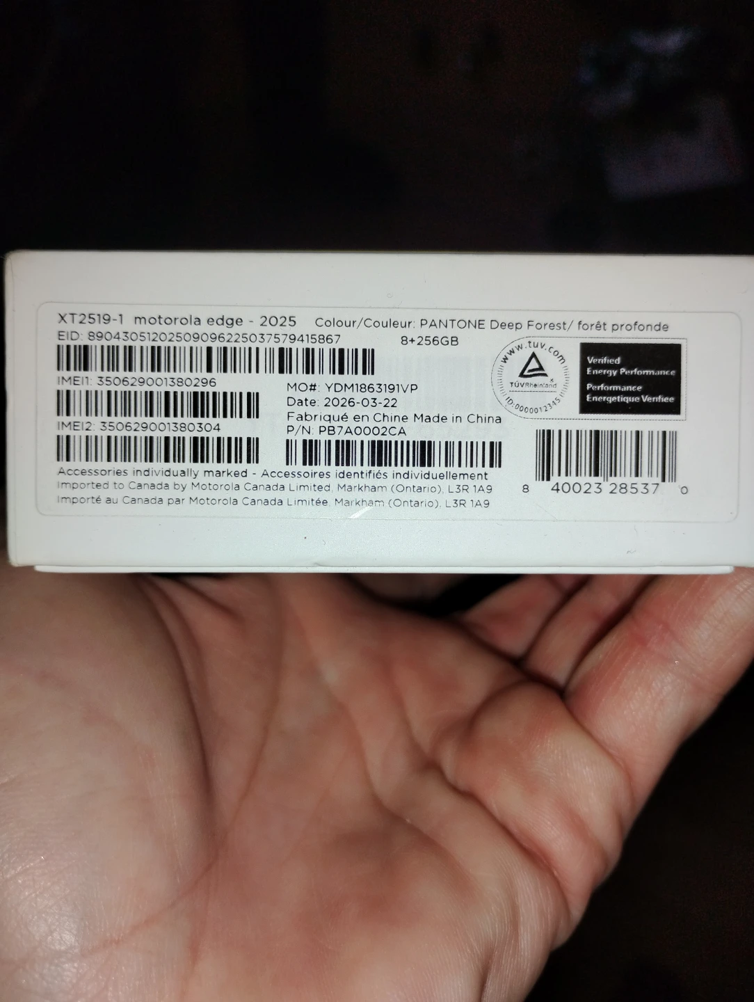 Motorola Edge 2025 Smartphone - Deep Forest - photo 3
