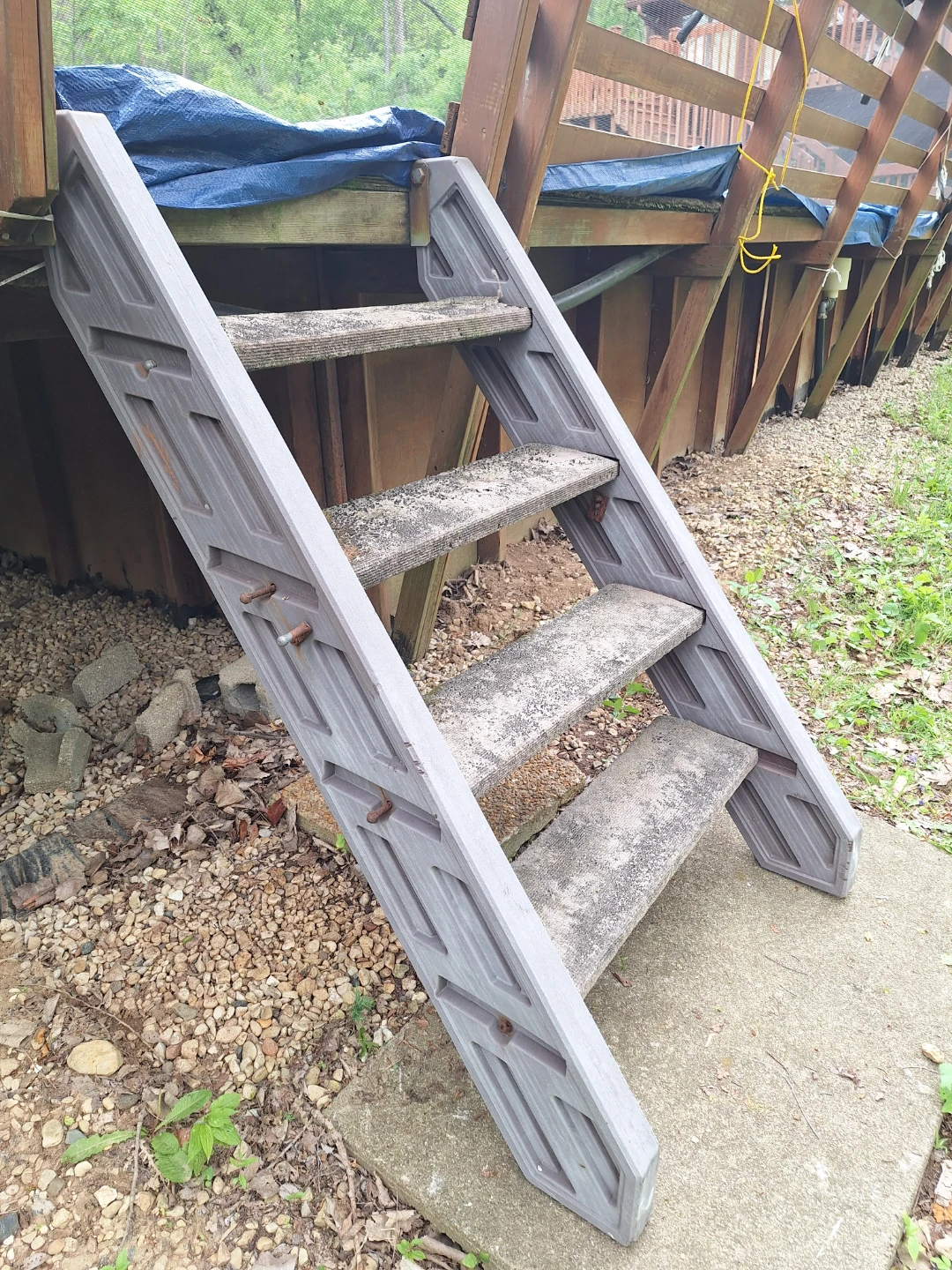 Gray 4-Step Pool Ladder - photo 2