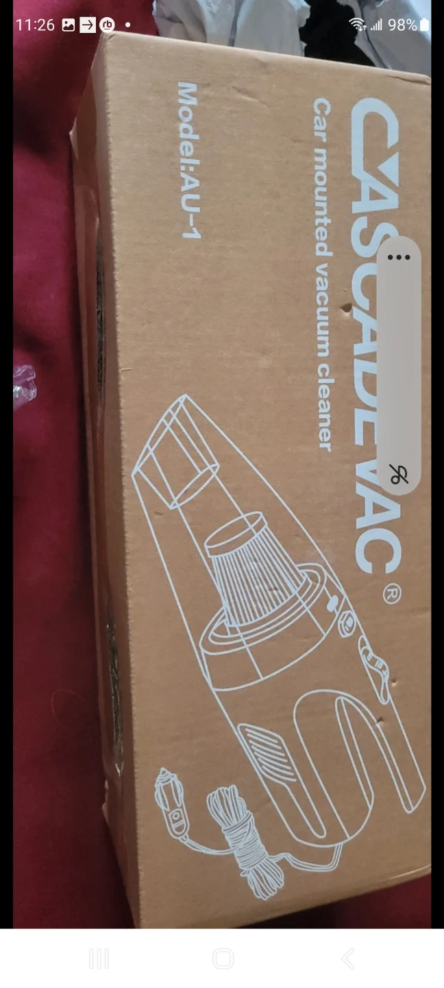 CASCADEVAC AU-1 Car Mounted Vacuum Cleaner