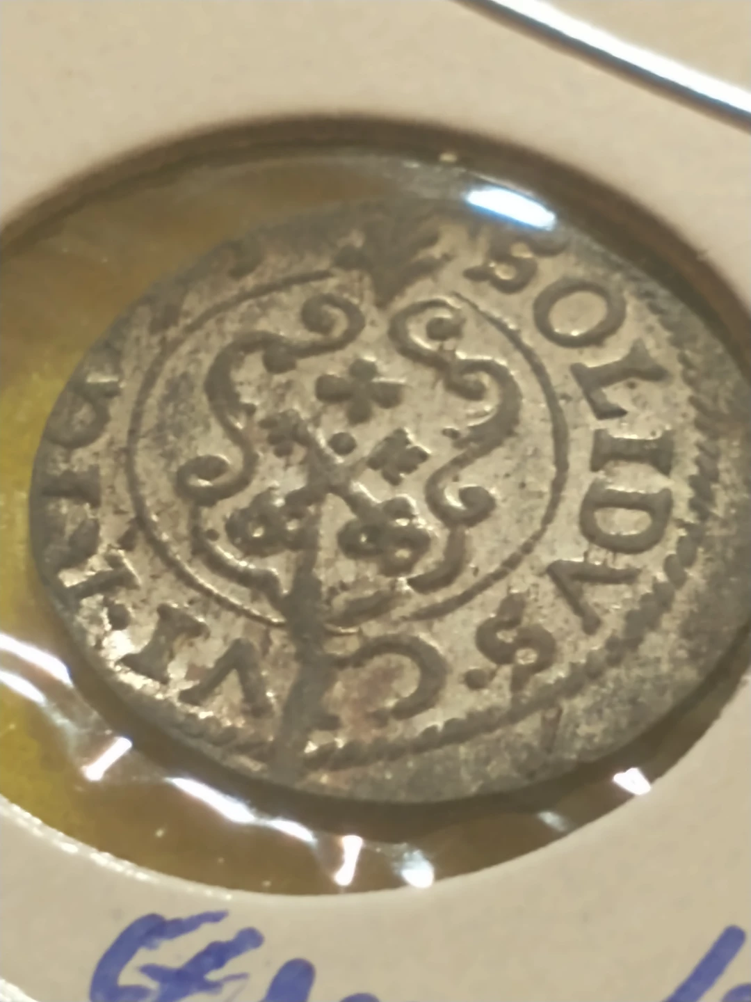 1653 Polish Lithuanian Commonwealth  Christina silver solidus - photo 2