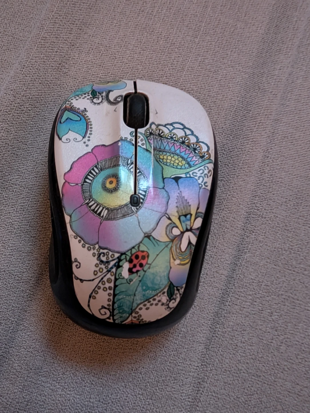 Wireless Computer Mouse with Floral Design
