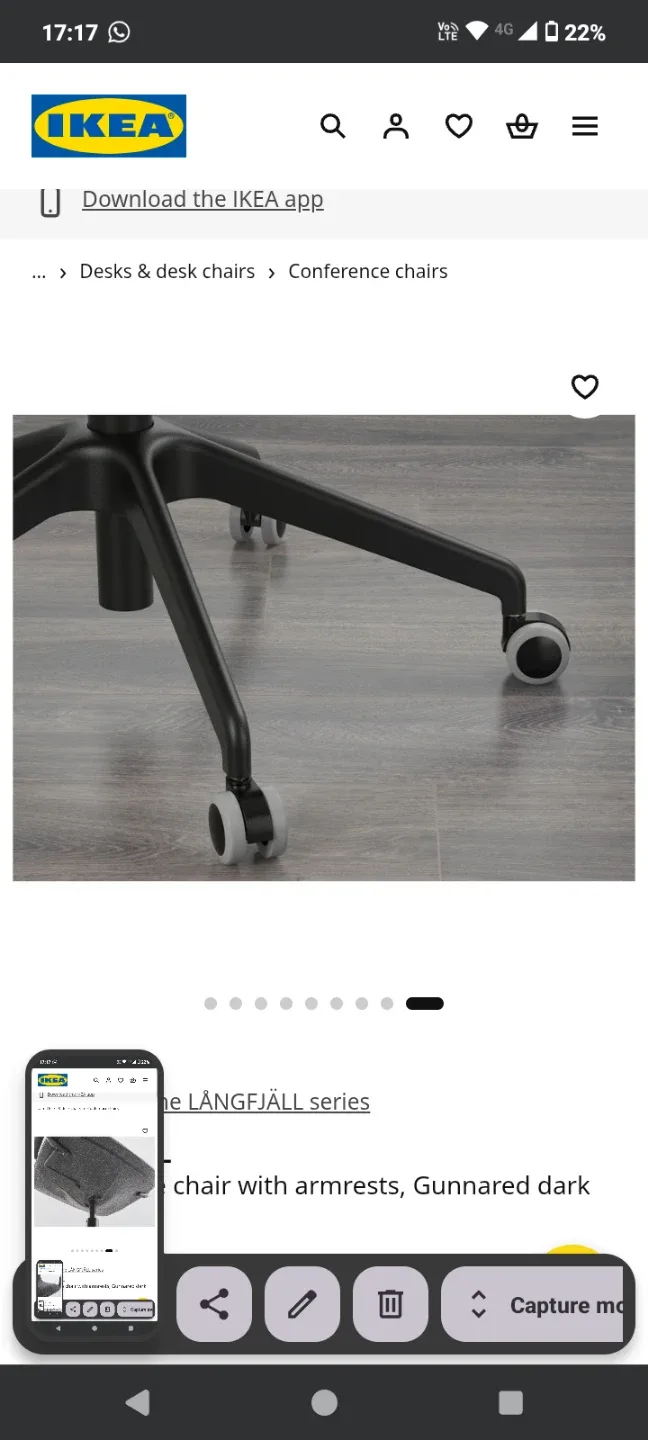 IKEA LÄNGFJÄLL Conference Chair with Armrests - photo 5