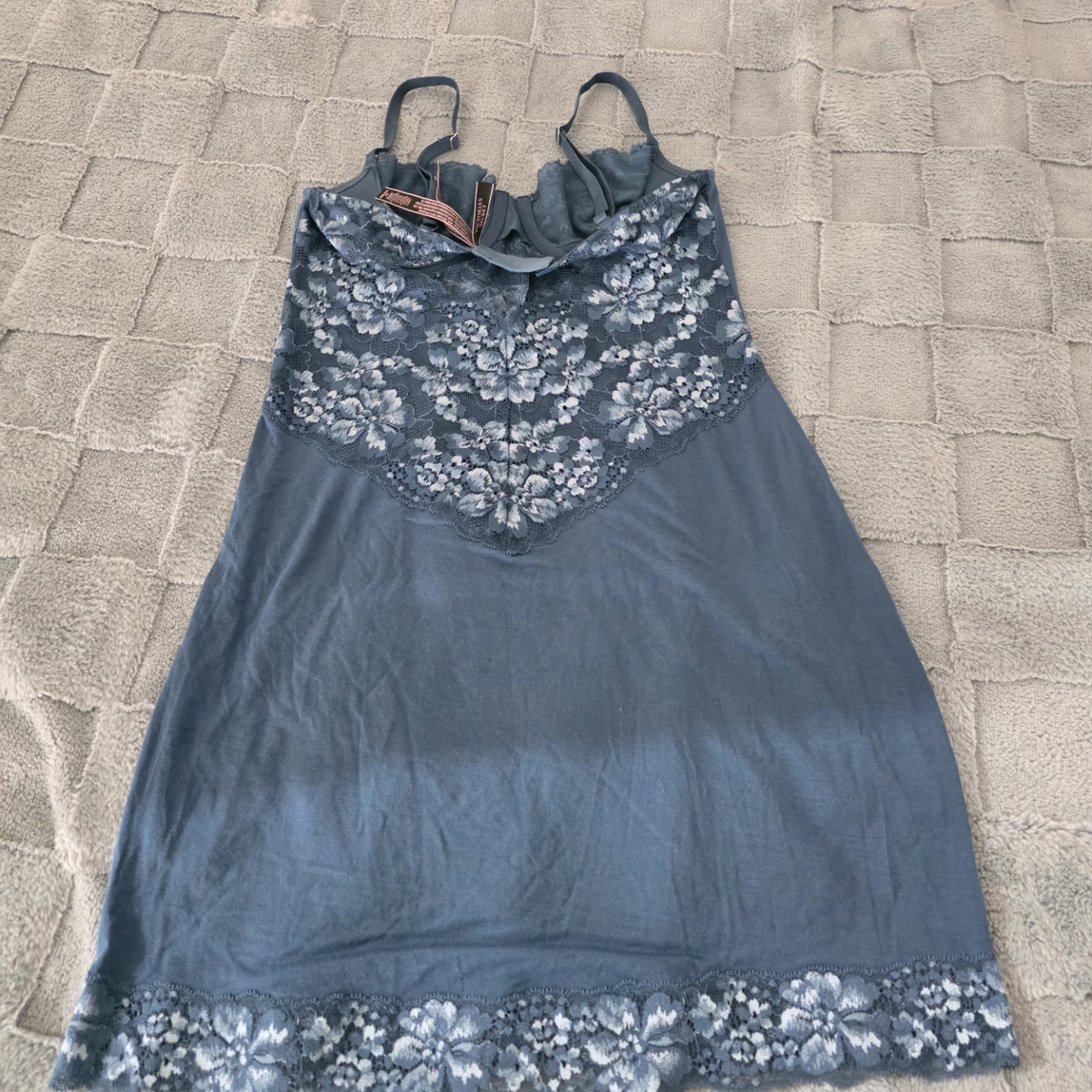 Victoria's Secret Blue Lace Slip Dress