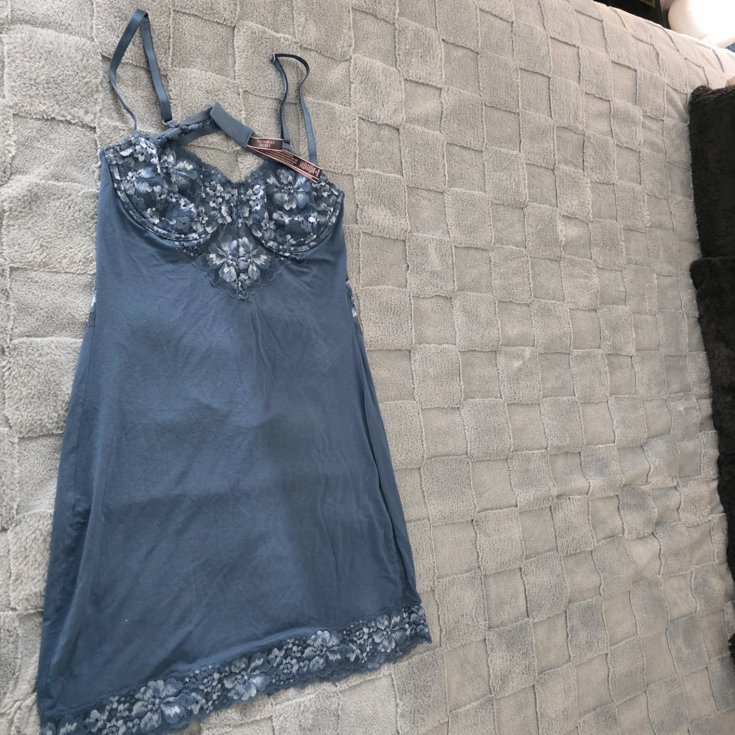 Victoria's Secret Blue Lace Slip Dress - photo 2