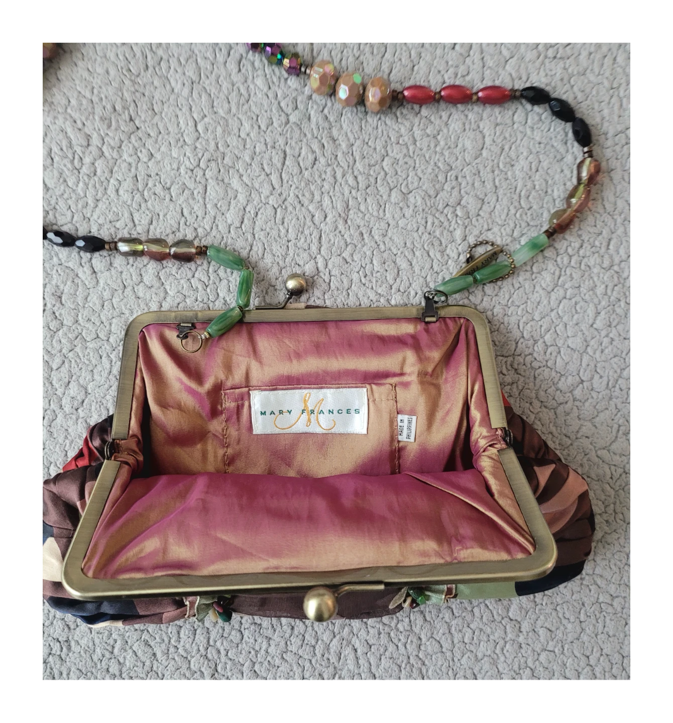 Mary Frances Beaded Clutch Purse - photo 3