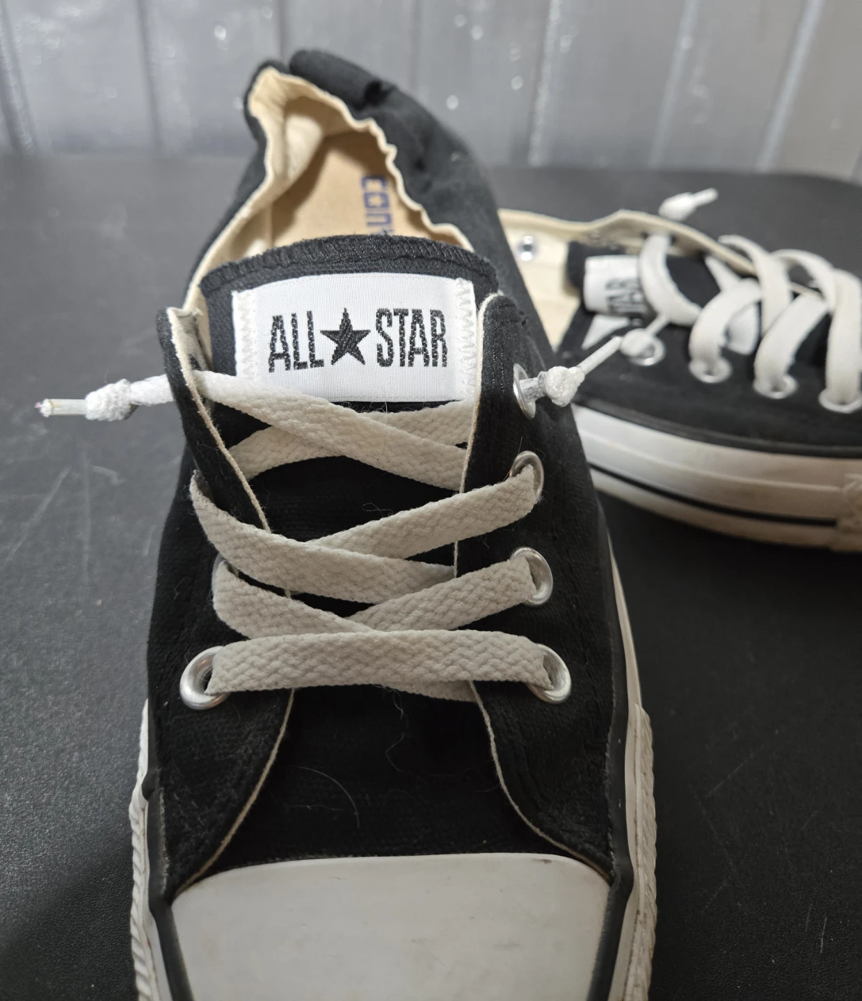 Converse All Star Black Canvas Sneakers - Women's Size 8