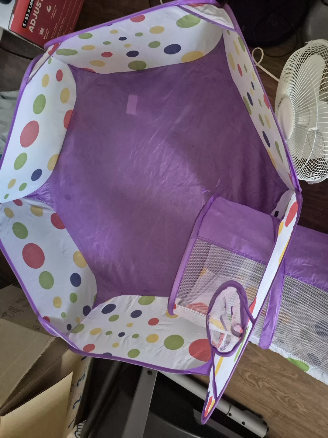 Purple Pop-Up Play Tent with Tunnel and Ball Pit