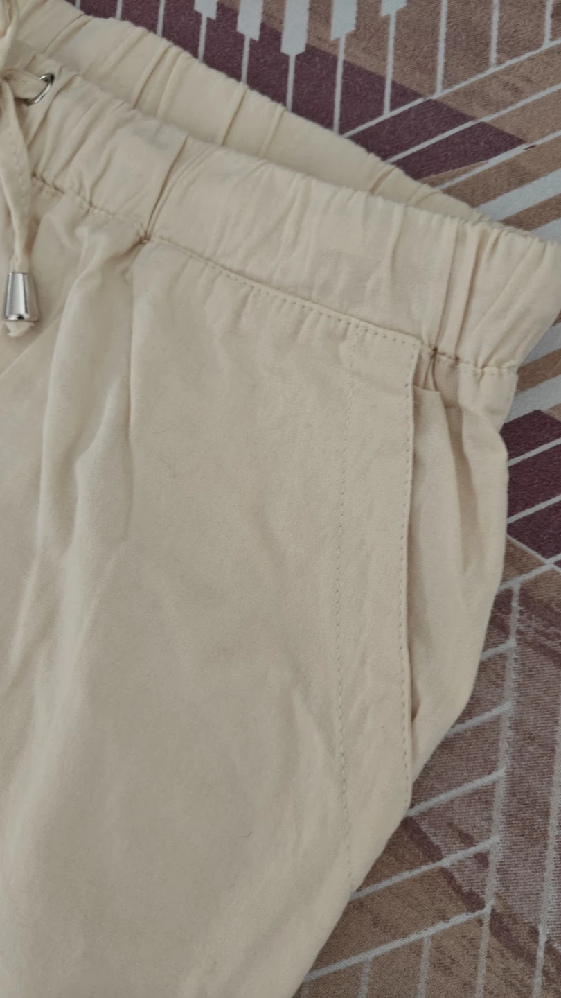 Light Yellow Drawstring Pants - photo 3